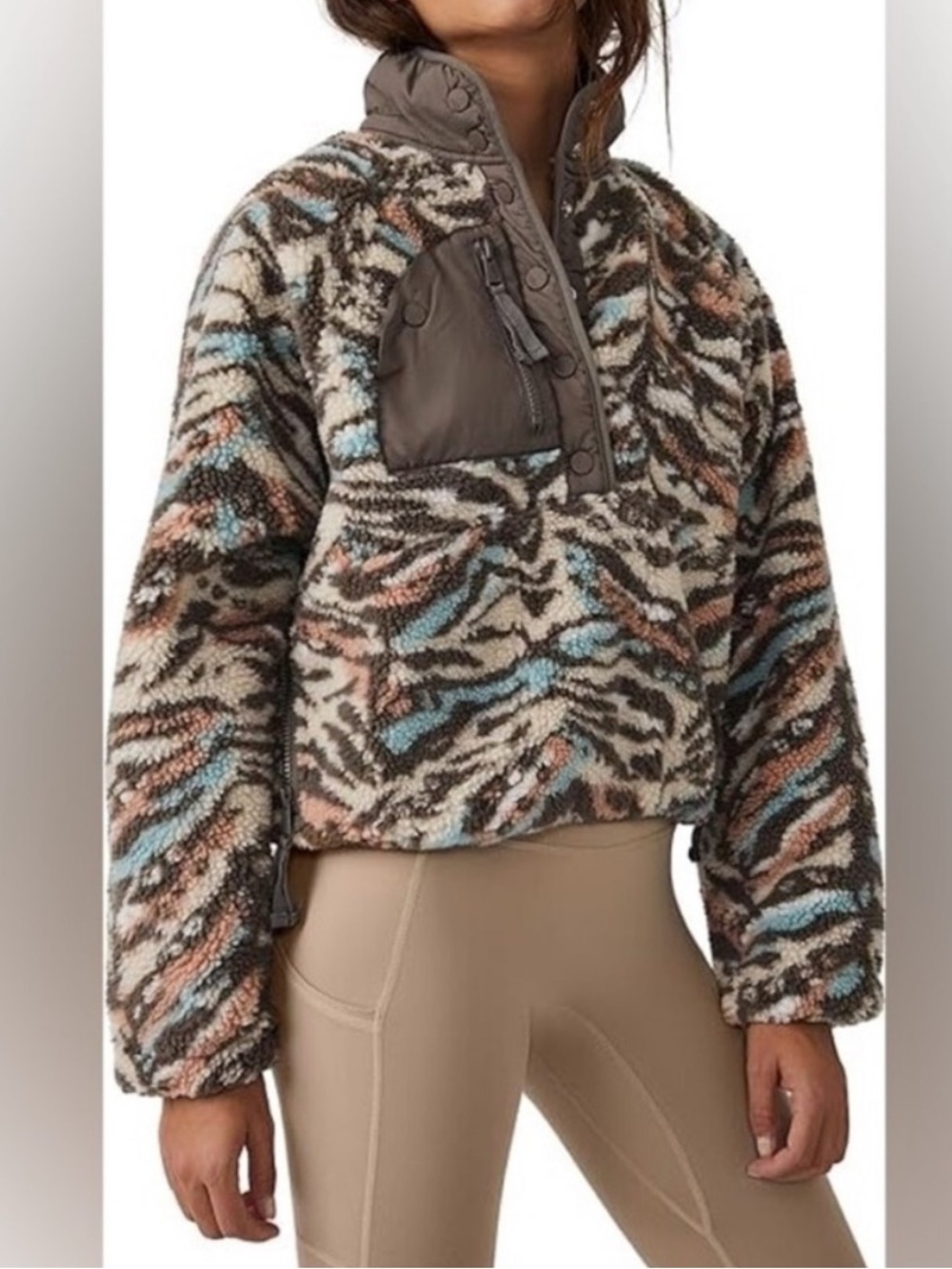 free people movement hit the slopes fleece pullover jacket